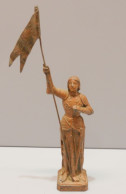 -STATUE JEANNE D'ARC REGULE Peint Marron Avec Usure JUS De GRENIER COLLECTION   E - Sonstige & Ohne Zuordnung