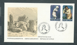 Enveloppe 1er Jour Temple Of Aphrodite 12/04/1982 Qaa7012 - Brieven En Documenten