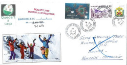 Letter To Noumea (New-Caledonia), From Andorra, During Epidemic Covid-19,return To Sender, 5 Pictures Front & Back Cover - Briefe U. Dokumente