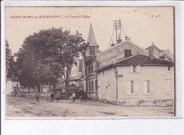 SAINT-REMY-en-BOUZEMONT: La Poste Et L'église - Très Bon état - Saint Remy En Bouzemont