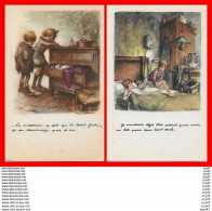 4 CPA  Illustrateur POULBOT. 4 Belles Cartes Différentes. Ligue Nationale Contre Le Taudis ...CO2297 - Poulbot, F.
