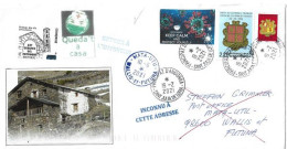 Letter To Mata-Utu (Wallis & Futuna Islands) From Andorra, During Epidemic Covid-19,return To Sender, 4 Pictures . - Cartas & Documentos