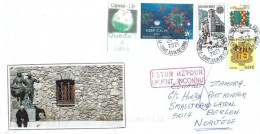 Letter To BERGEN (NORWAY), From ANDORRA, During Epidemic COVID19,return To Sender, 3 Pictures, Front & Back Cover - Covers & Documents