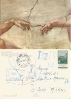 VERA STORIA POSTALE Vaticano Cartolina Tassata Meccanica Lire 560 A Milano X Francobollo "Fuori Corso" (L.300) 16feb1983 - Taxe