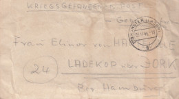 Kriegsgefangenenpost Flieger-Oberstabsingenieur 1946 Von Zedelgem Nach Ladekop - Courriers De Prisonniers