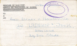 Kriegsgefangenenpost Flieger-Oberstabsingenieur 1946 Von Zedelgem Nach Ladekop - Courriers De Prisonniers