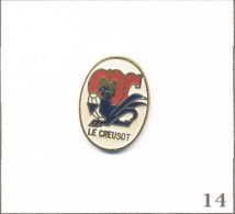 Pin's Sport - Rugby / COC (Club Olympique Du Creusot) Avec Coq. Non Estampillé. EGF. T1024-14 - Rugby