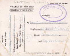 Kriegsgefangenenpost Flieger-Oberstabsingenieur 1946 Von Zedelgem Nach Ladekop - Prisoners Of War Mail