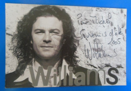 AUTOGRAPHE WILLIAMS SUR CARTE - Singers & Musicians