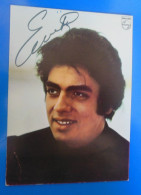 AUTOGRAPHE ENRICO MATHIAS SUR CARTE - Chanteurs & Musiciens