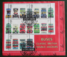 Anniversary Double-decker Bus Mi 1933-1937 Block 11 2001 Used Gebruikt Oblitere ENGLAND GRANDE-BRETAGNE GB GREAT BRITAIN - Gebruikt