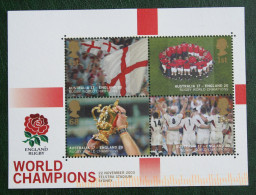 England Rugby World Champions Mi 2170-2173 Block 17 2003 Used Gebruikt Oblitere ENGLAND GRANDE-BRETAGNE GB GREAT BRITAIN - Blocks & Miniature Sheets