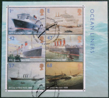 Ocean Liners Boat Ship Shiff Mi 2210-2215 Block 19 2004 Used Gebruikt Oblitere ENGLAND GRANDE-BRETAGNE GB GREAT BRITAIN - Oblitérés