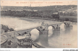 AFCP8-84-0835 - AVIGNON - Le Pont Saint-bénézet - Vu Du Rocher Des Doms  - Avignon (Palais & Pont)