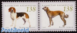 Kazakhstan 2005 Dogs 2v, Joint Issue Estonia, Mint NH, Nature - Various - Dogs - Joint Issues - Gezamelijke Uitgaven