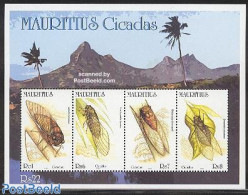 Mauritius 2002 Insects S/s, Mint NH, Nature - Insects - Maurice (1968-...)
