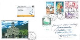 Letter To VADUZ (LIECHTENSTEIN) From ANDORRA, During Epidemic COVID19,return To Sender, 4 Pictures, Front & Back Cover - Covers & Documents