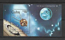 Cuba 1984 Space - Cosmonautics Day MS MNH - Amérique Du Nord