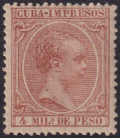 Cuba 1890 Sc P11 Ed 110 Newspaper MLH* - Kuba (1874-1898)