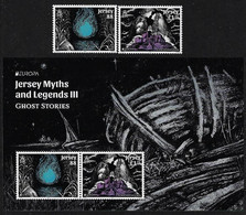 JERSEY - EUROPA 2022 -" STORIES &  MYTHS ".- SET Of 2 STAMPS + SOUVENIR SHEET MINT - 2022