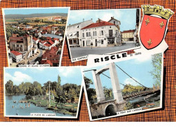 32 . N°200393 . RISCLE . SOUVENIR DE RISCLE . CPSM . 14,5 X 10,5 - Riscle