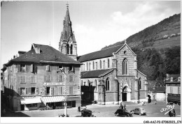 CAR-AAJP2-38-0176 - ALLEVARD-LES-BAINS - La Plage Et L'église - Le Grand Collet, Coiffeur - Allevard