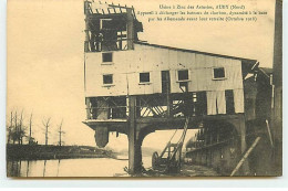 AUBY - Usine à Zinc Des Asturies - Appareil à Décharger Les Bateaux De Charbon, Dynamité à La Base Par Les Allemands ... - Auby