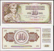 JUGOSLAWIEN - YUGOSLAVIA - 10 DINARA 12.VIII 1978 - NÚMERO: BA 3278250  - S / C - UNZ. - UNC. - Yugoslavia