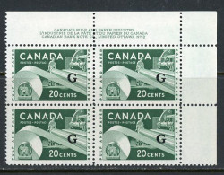 Canada MNH  PB 1953-55 Paper Industry - Unused Stamps