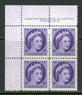 Canada MNH 1954  "Wilding Portrait" - Unused Stamps