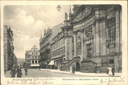 72136663 Wuerzburg Kuerschnerhof Mit Neumuenster Portal Wuerzburg - Wuerzburg