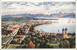 72136662 Friedrichshafen Bodensee Panorama Kirche Alpensicht Friedrichshafen - Friedrichshafen