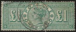 Great  Britain     .   Yvert   105  (2 Scans) .  Perfin   .   '87-'00   .   Crown    .  O      .     Cancelled - Oblitérés