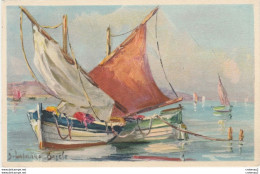 Bateau De Pêche Illustrateur BASCLE ? N°405 Imprimée En Suisse Editions STAHLI - Fishing Boats