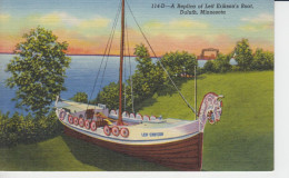 Duluth Minnesota  A Replica Of Leif Erikson's Boat  Norwegian Vikins Lake Superior  2 Sc - Duluth