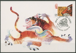 Macau 1998 Chinesisches Neujahr Jahr Des Tigers Maximumkarte 946 MK (X40033) - Cartoline Maximum