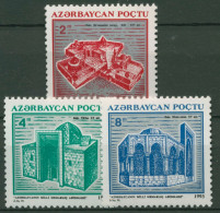 Aserbaidschan 1994 Historische Architektur Bauwerke Baku 114/16 Postfrisch - Azerbaijan