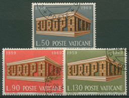 Vatikan 1969 Europa CEPT Tempel 547/49 Gestempelt - Used Stamps