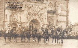 TIENEN (Vl. Br.) Z.M. Albert I Op 20 December 1918 - FOTOKAART - Tienen