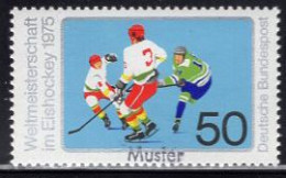 GERMANY(1975) Ice Hockey. MUSTER (specimen) Overprint. Scott No 1163. - Autres & Non Classés