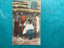 Afrique Occidentale Guinee Femmes Foulahs Seins Nus Carte Colorisee - French Guinea