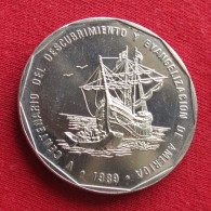 Republica Dominicana 1 Peso 1989 Sail Ship - Dominicaine