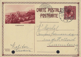 Luxembourg - Luxemburg -  Carte-Postale   -  1932   -   Clervaux   -   Cachet Clervaux - Enteros Postales