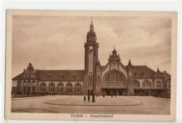 39062121 - Krefeld Mit Hauptbahnhof Gelaufen, Mit Marke Und Stempel Von 1925. Leicht Fleckig, Sonst Gut Erhalten - Krefeld