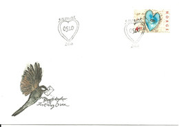 Norway Norge 2000 Valentijns Day  Mi 1341 FDC - Covers & Documents