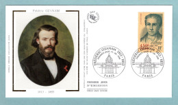 FDC France 1999 - Frédéric Ozanam - Historien - YT 3281 - Paris (soie) - 1990-1999