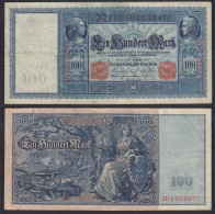 Ro 38 - 100 Mark Reichsbanknote 10.9.1909 - Serie: D Pick 38 VF (3)    (30728 - Other & Unclassified