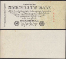 Ro 92a - 1 Million Mark 1923 Pick 94  VF+ (3+) Serie C 5 Im Datum Nach Unten - Otros & Sin Clasificación