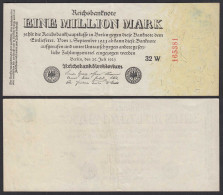 Ro 92c - 1 Million Mark 1923 Pick 94  VF (3)  FZ:W BZ:32 KN Nach Außen   (30795 - Otros & Sin Clasificación