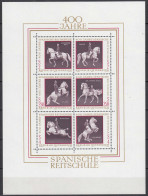 Österreich - Austria - 1972 Mi. Block 2 - 400 Jahre Spanische Reitschule ** MNH - Andere & Zonder Classificatie